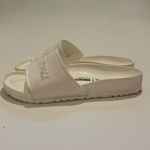 Birkenstock White Barbados EVA Slide Sandals